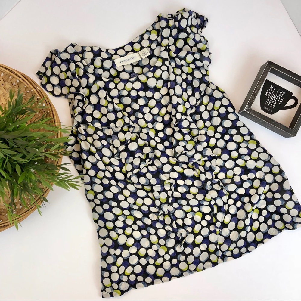 Anthropologie Portrait of a Girl Silk Top 6